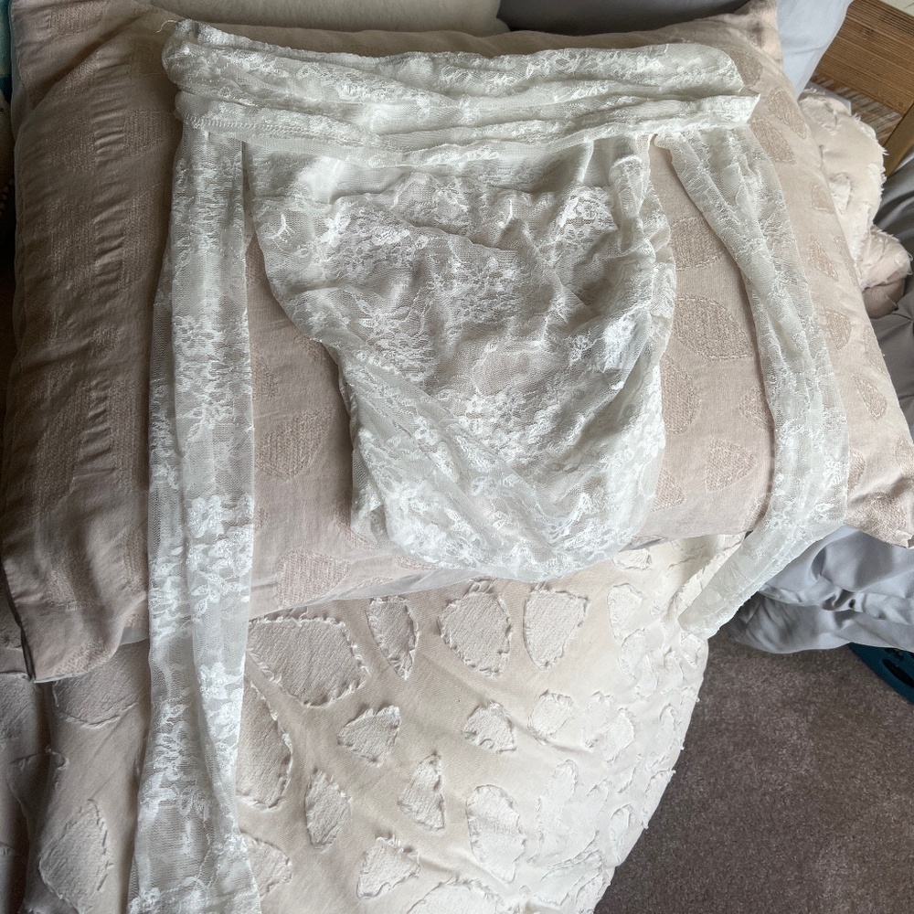 Sheer White Lace Off the Shoulder Top